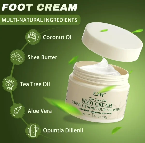 Natural Foot Cream - Restore Cracked Heels - 6.35 oz