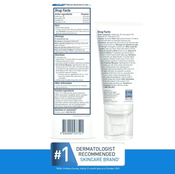 CeraVe Moisturizing Cream With SPF 30 | Lightweight Matte Finish