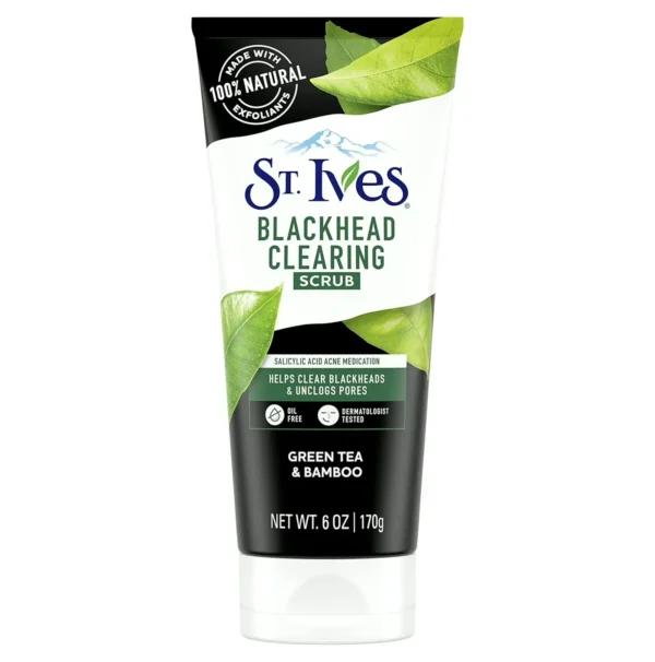 St. Ives' Blemish Removal Exfoliant, Green Tea & Bamboo, Acne Treatment 6 Fl oz