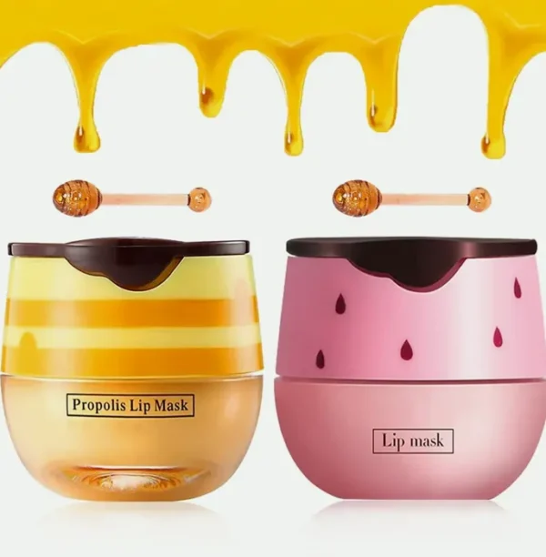 2 PCS Bee Lip Balm Honey Pot