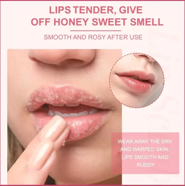 Lip Treatment Scrub, Natural Scrubber for Chapped Lips