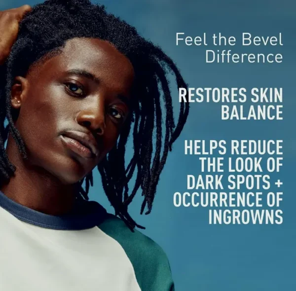 Bevel's Men's Skin Care Kit with Face Cleanser, Glycolic Exfoliant, Plus Lotion