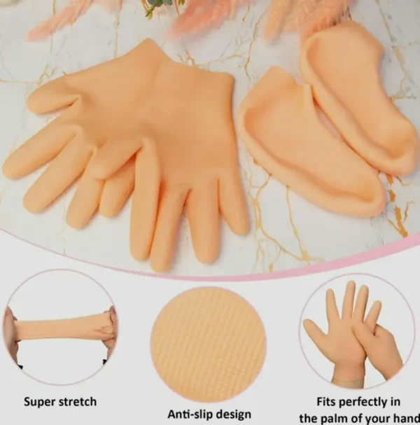 2 Pairs Silicone Moisturizing Socks & Gloves for Foot and Hand Care