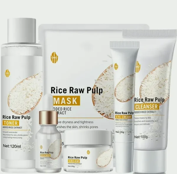 Rice Face Kit for Women - 6 Pcs Hydrating Collection