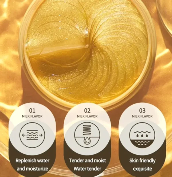 24K Under-Eye Patches for Dark Circle Bags - Anti-Aging Skin Care - 60PCS