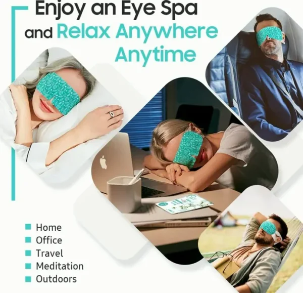 Set of 20 Steam Heated Eye Masks, Self Heating, No Scent