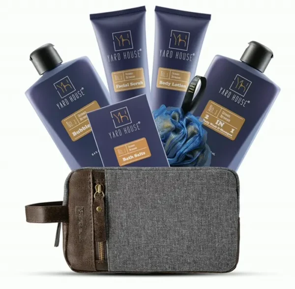 Luxury Spa Gift Basket for Men - Ocean Breeze Skincare Set