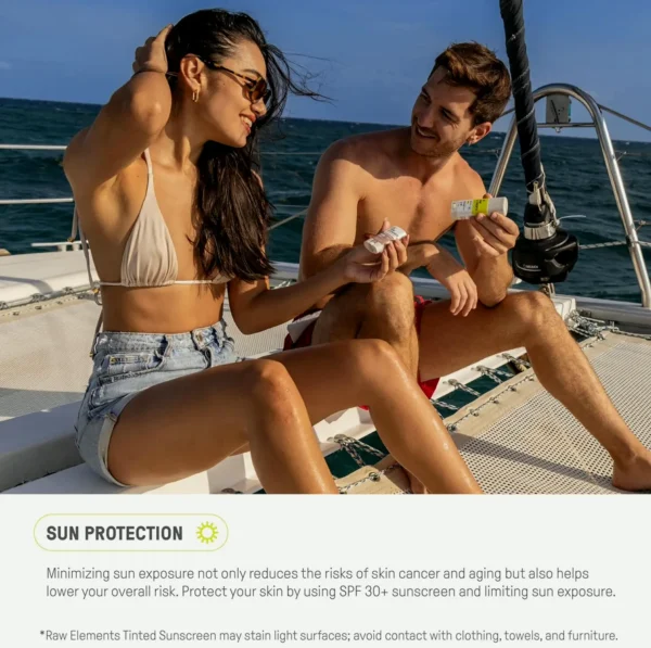Raw Element SPF 30+ Facial Tint Sunblock, Safe Physical Lotion