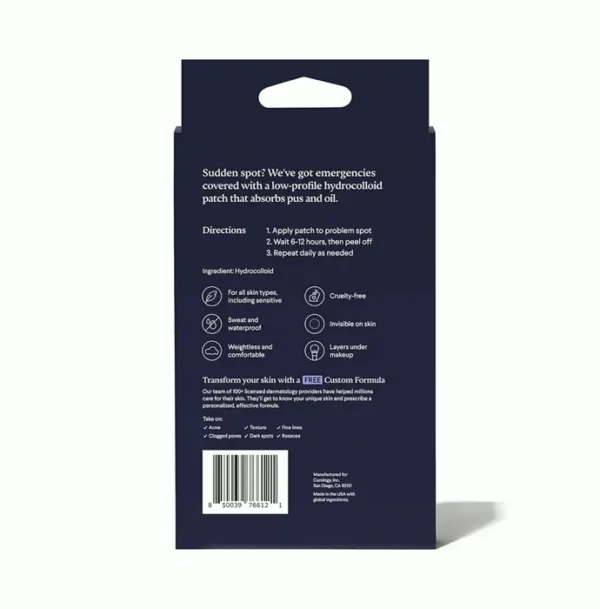 Hydrocolloid Spot Plasters for Face, Forty Count