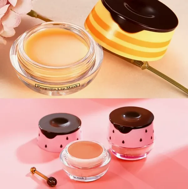 2 PCS Bee Lip Balm Honey Pot