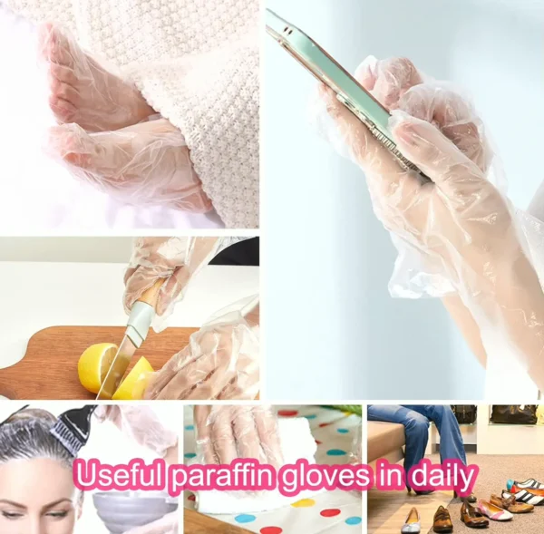 Wax Bags for Feet & Hands - 200pcs Large Plastic