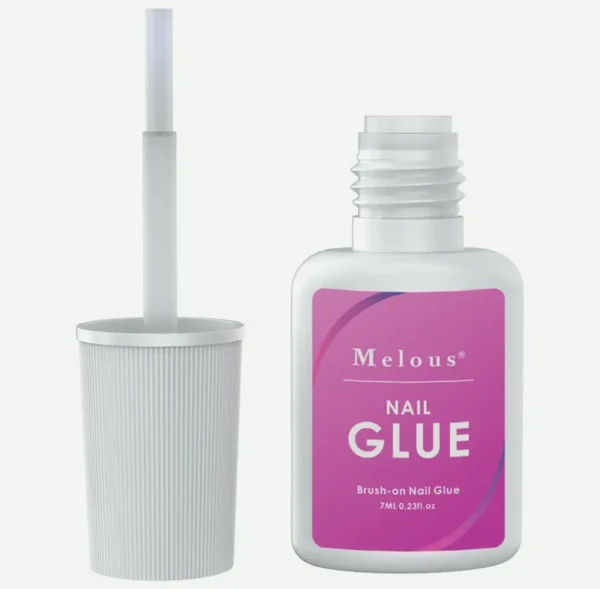 Pink Glue with Press on, Acrylic Extensions, Nail Strong Brush Nail for Art 1PCS