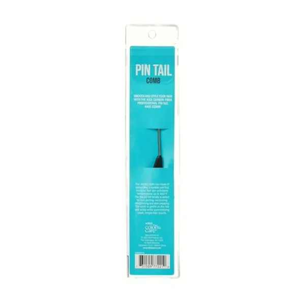 Professional Pointed Tail Comb for Grooming & Sectioning - Anti-Static & Heat Resistant Black