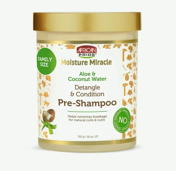 African Hydrating Miracle Pre-Shampoo with Aloe & Coconut Liquid - 18 oz