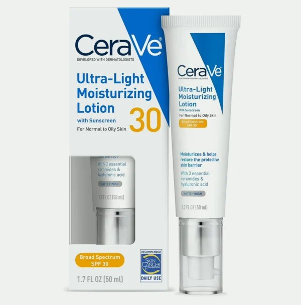CeraVe Moisturizing Cream With SPF 30 | Lightweight Matte Finish