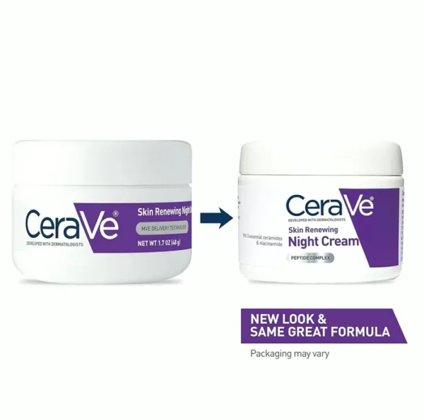 Ceramides Night Cream with Peptide & Hyaluronic Compound | 1.7 oz