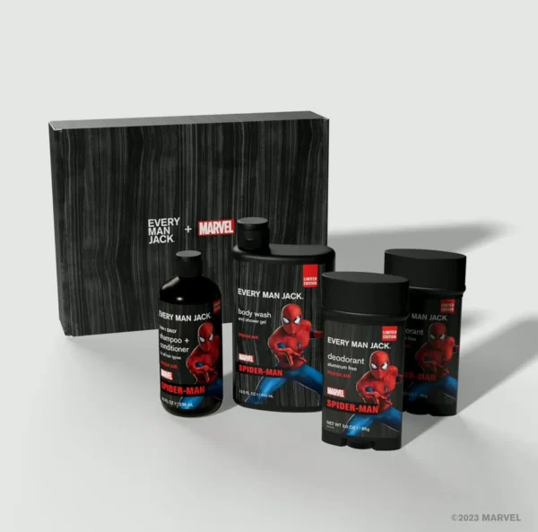 Marvel-Inspired Every Man Jack Body Set - Shower & Grooming Gift for Marvel Fans
