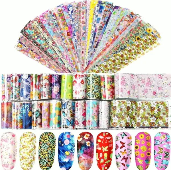 300 Pieces Nail Art Adhesive Decal Kit