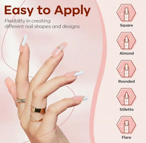 Modelones Gel Nail Kit 30 mL 2 Pieces with Slip Solvent