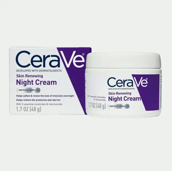Ceramides Night Cream with Peptide & Hyaluronic Compound | 1.7 oz