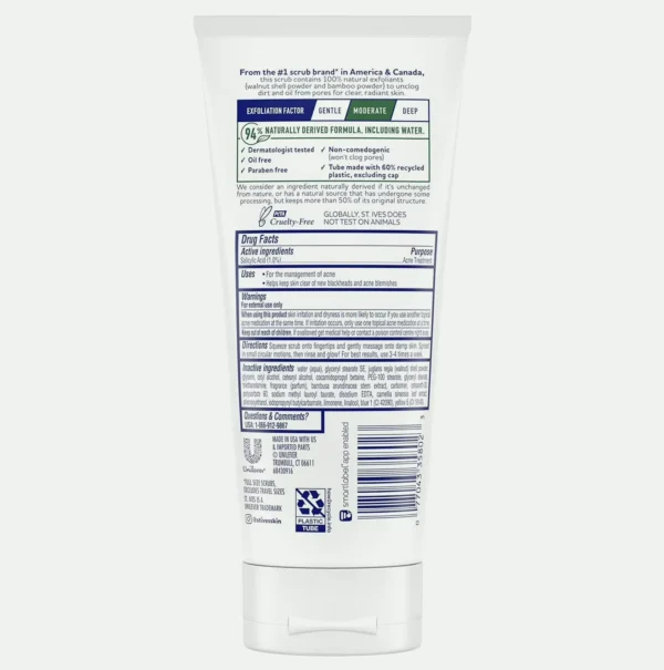 St. Ives' Blemish Removal Exfoliant, Green Tea & Bamboo, Acne Treatment 6 Fl oz