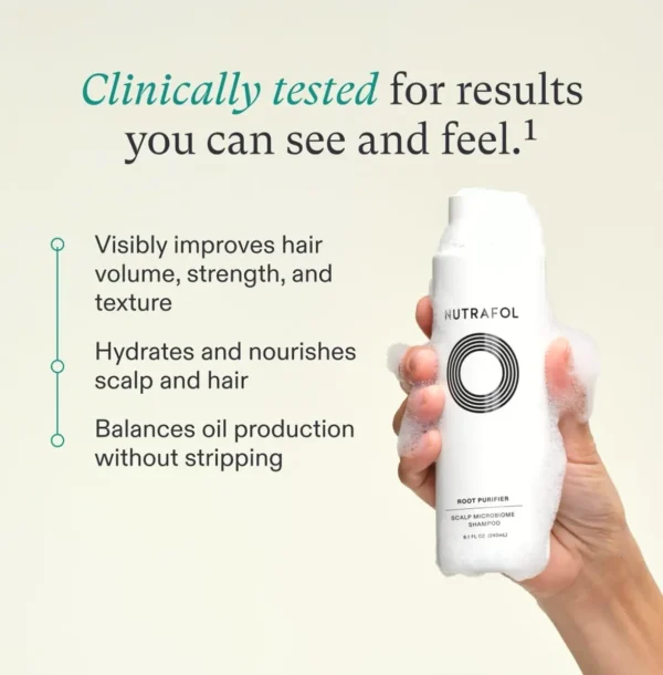 Nutrafol Hydrating Shampoo for Fine Hair, Sulfate-Free, 8.1-Fl-Oz Container