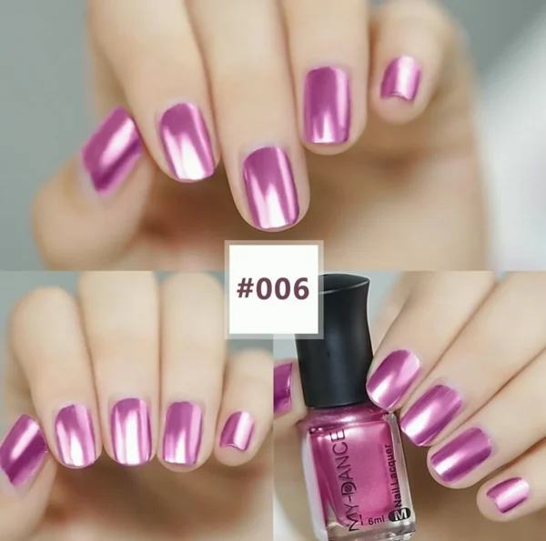 Three Shades Mirror Shiny Nail Polish Set